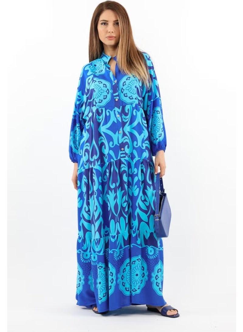 Ritnice Patterned Maxi Dress - Image 1